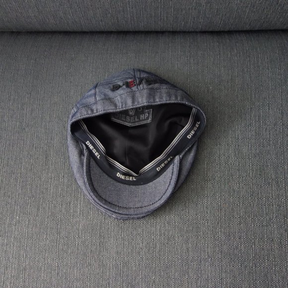 Diesel Pro V HP Cabbie Style Blue Denim Hat Size 11 - Picture 6 of 16